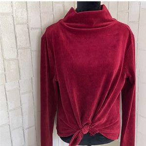 Judith March red turtle neck sweater